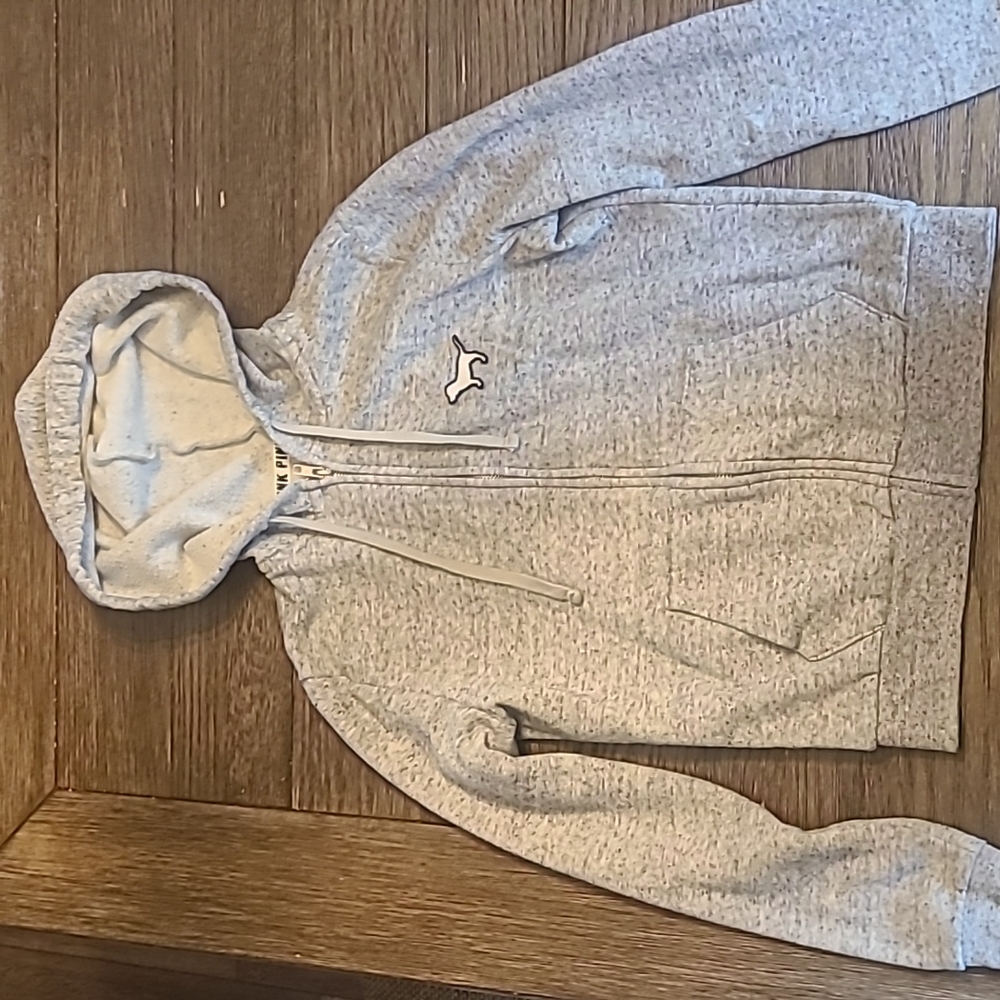 Pink zip up hoodie